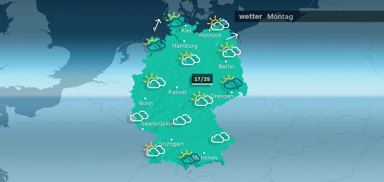 ZDFheute Wetter - Montag - 04.08.2025 