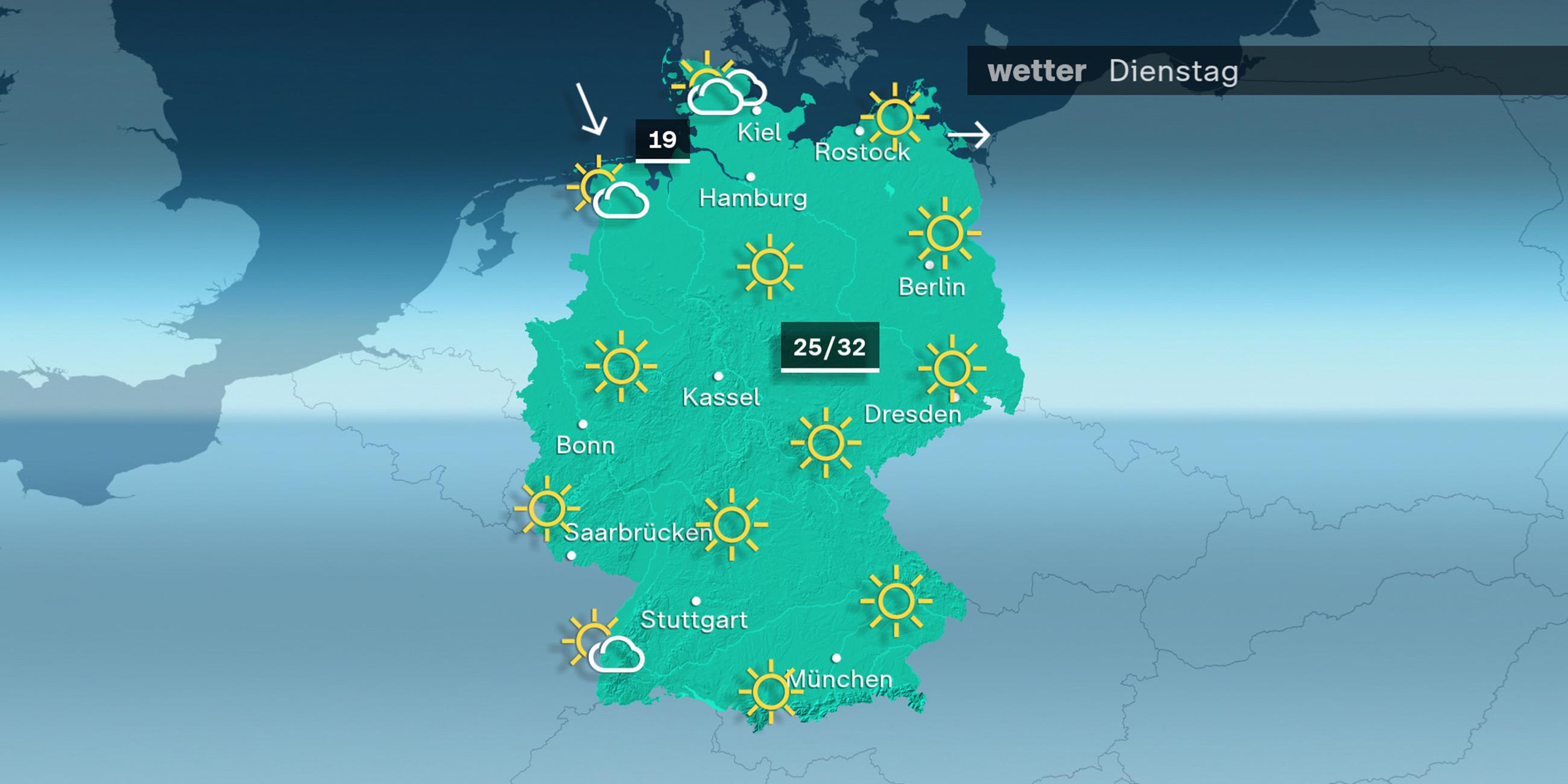 ZDFheute Wetter - Dienstag - 19.08.2025 