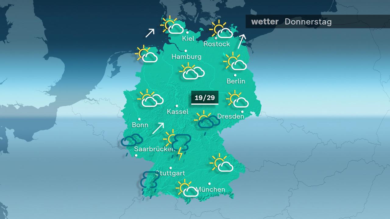 Das Wetter am Donnerstag 04.09.2025