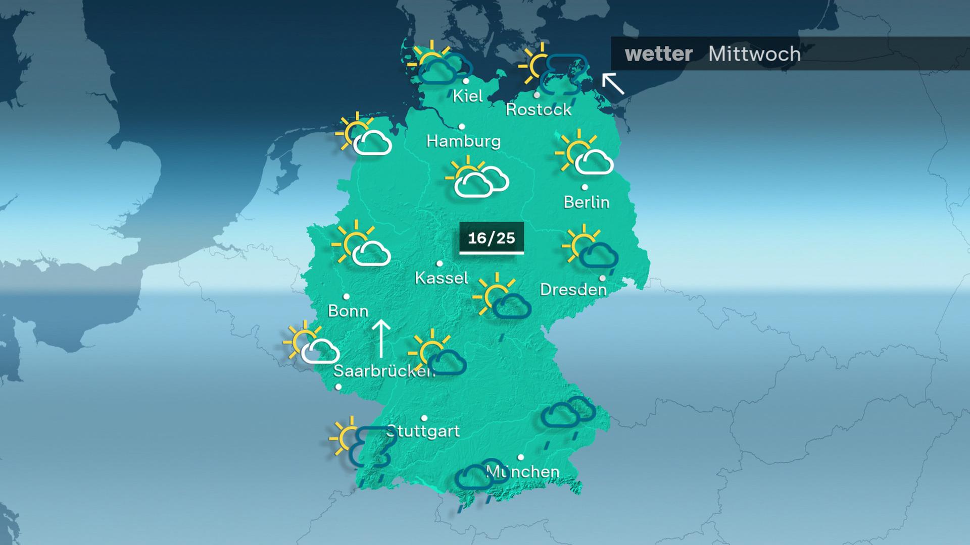 Das Wetter am Mittwoch 10.09.2025