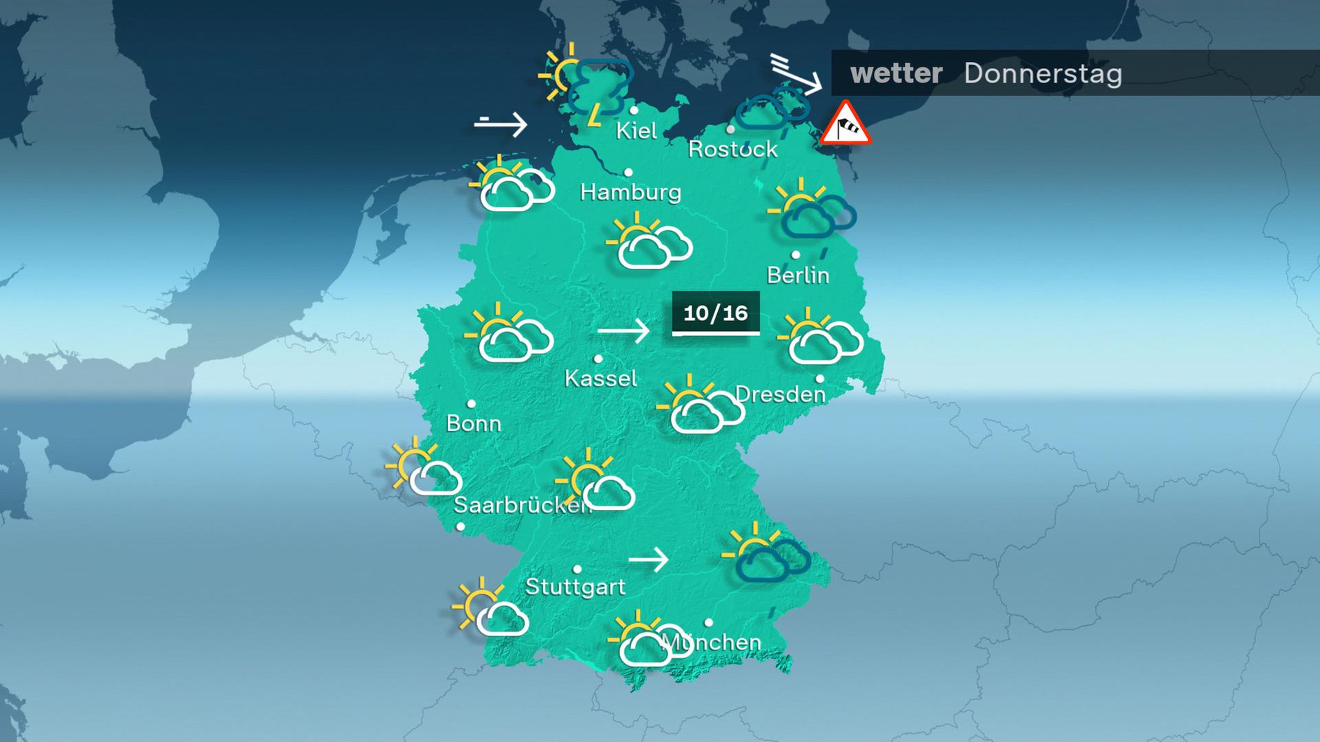 Das Wetter am Donnerstag 30.10.2026