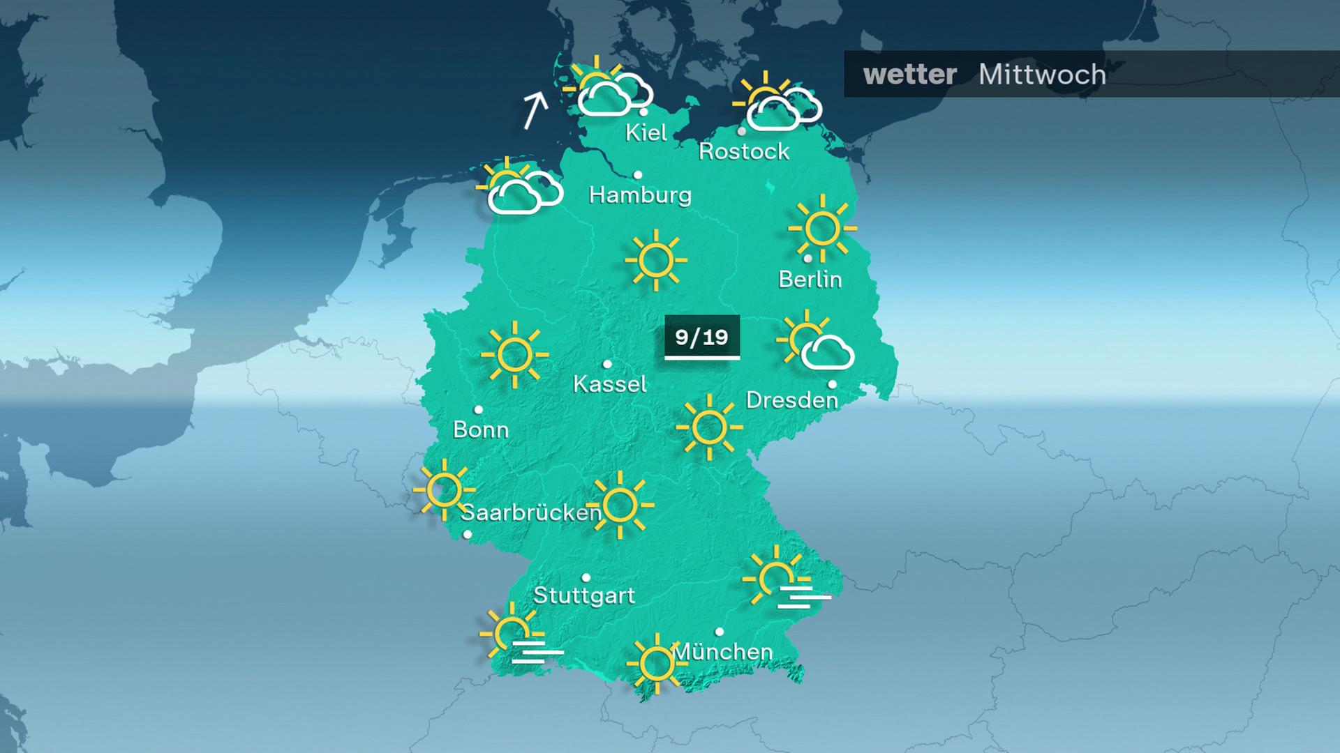 Das Wetter am Mittwoch 05.11.2025