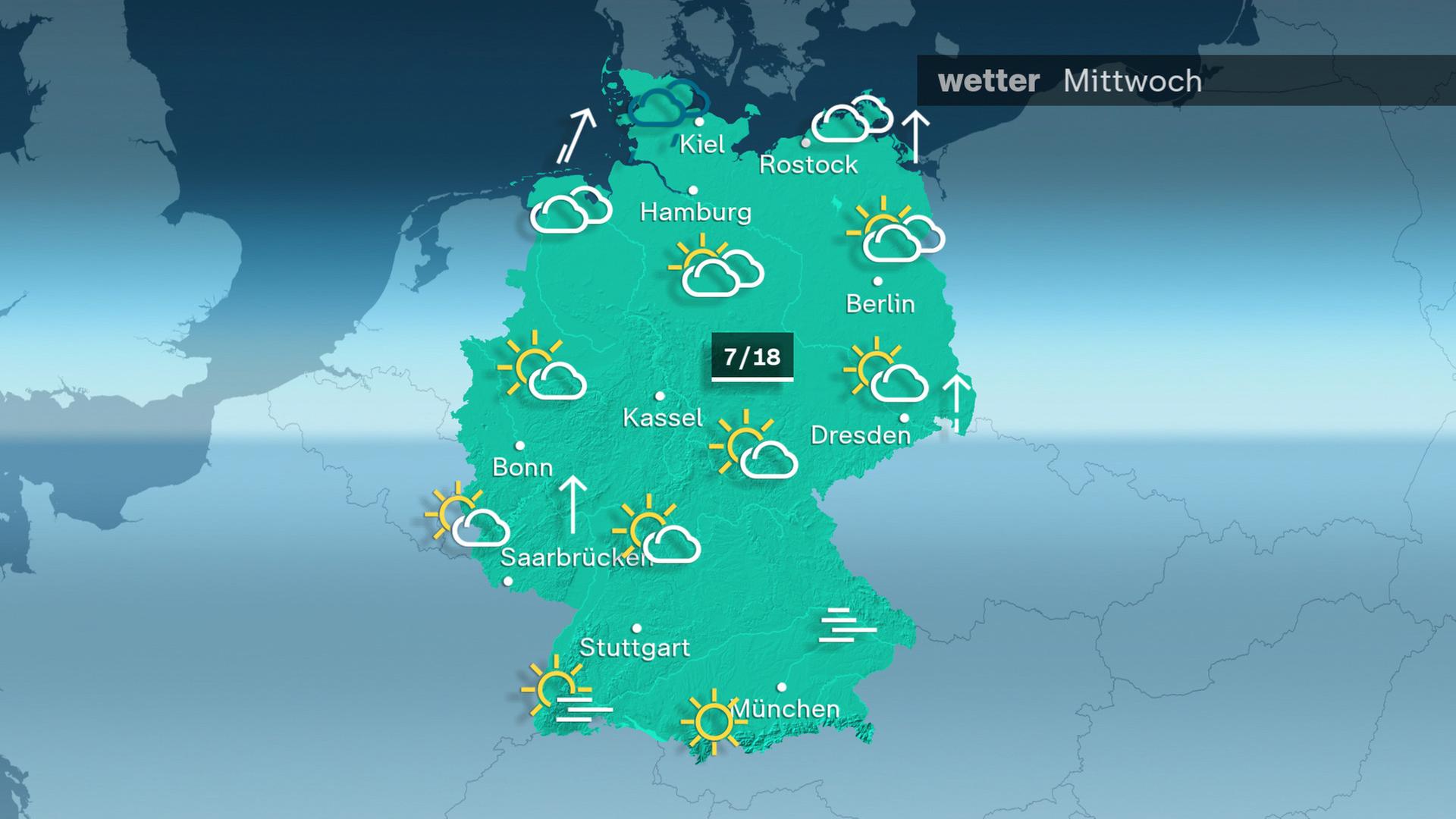 Das Wetter am Mittwoch 12.11.2025