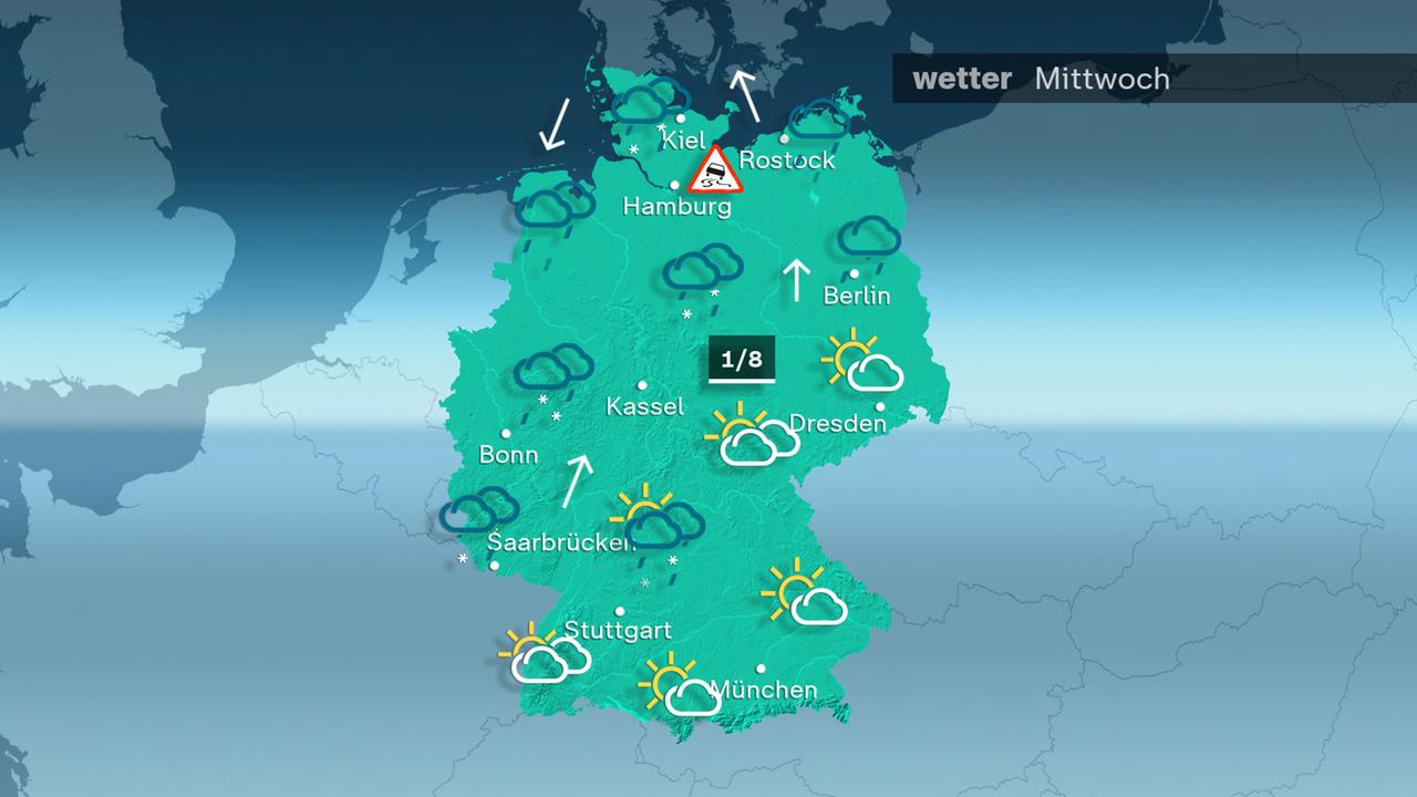 Das Wetter am Mittwoch 19.11.2025