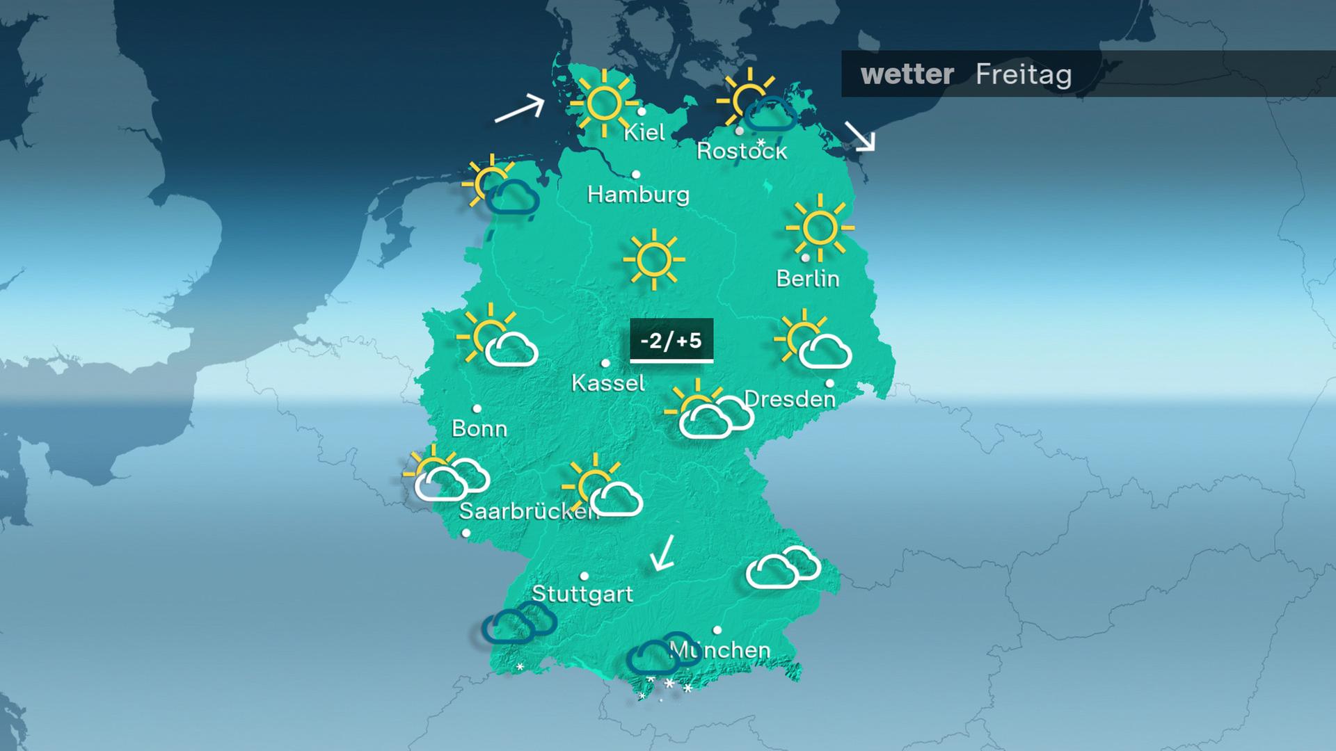 Das Wetter am Freitag 21.11.2025