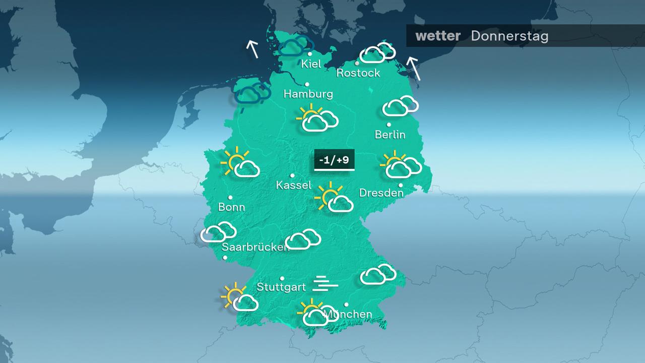Das Wetter am Donnerstag 04.12.2025