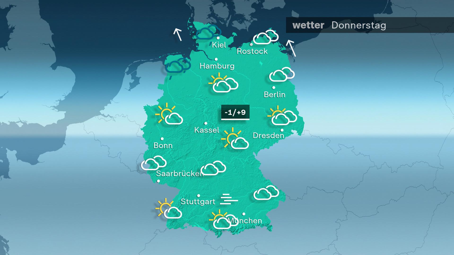 Das Wetter am Donnerstag 04.12.2025