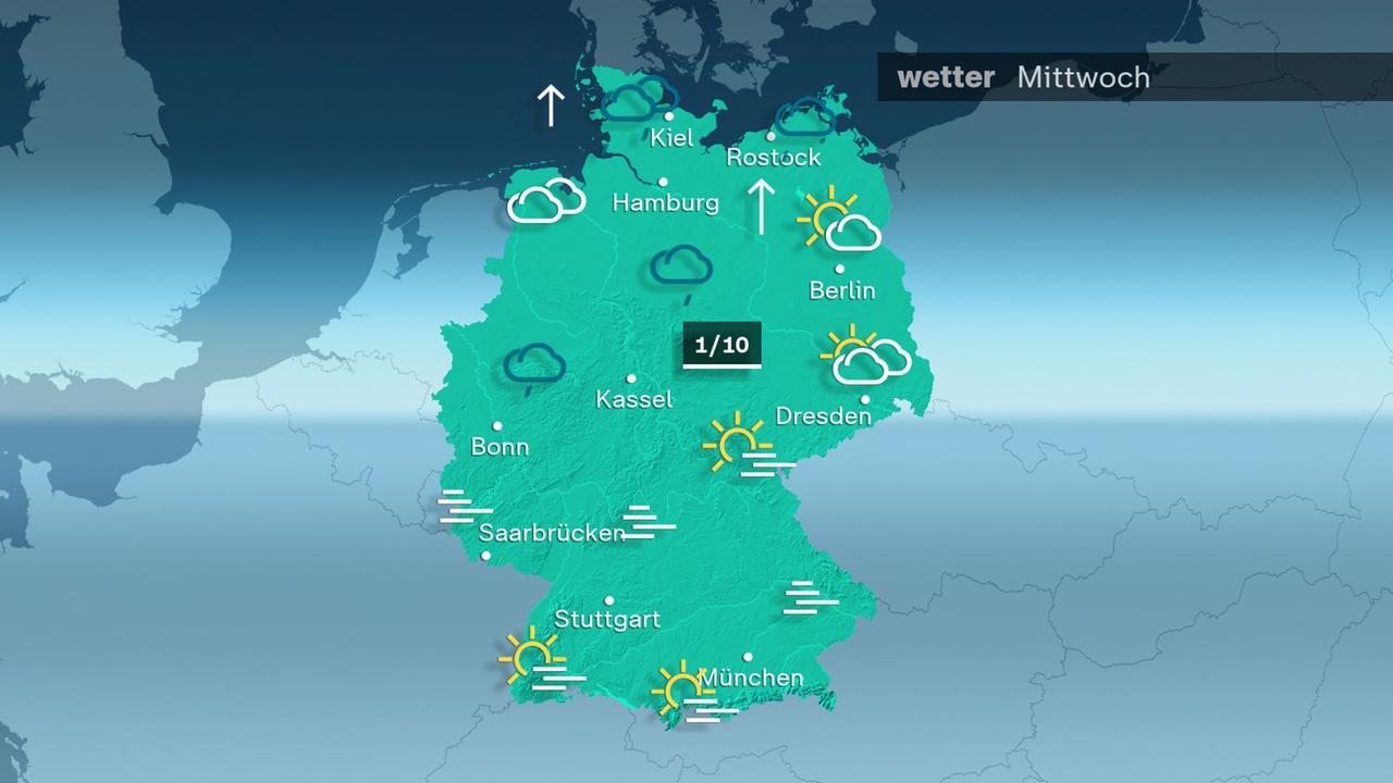 Das Wetter am Mittwoch 03.12.2025