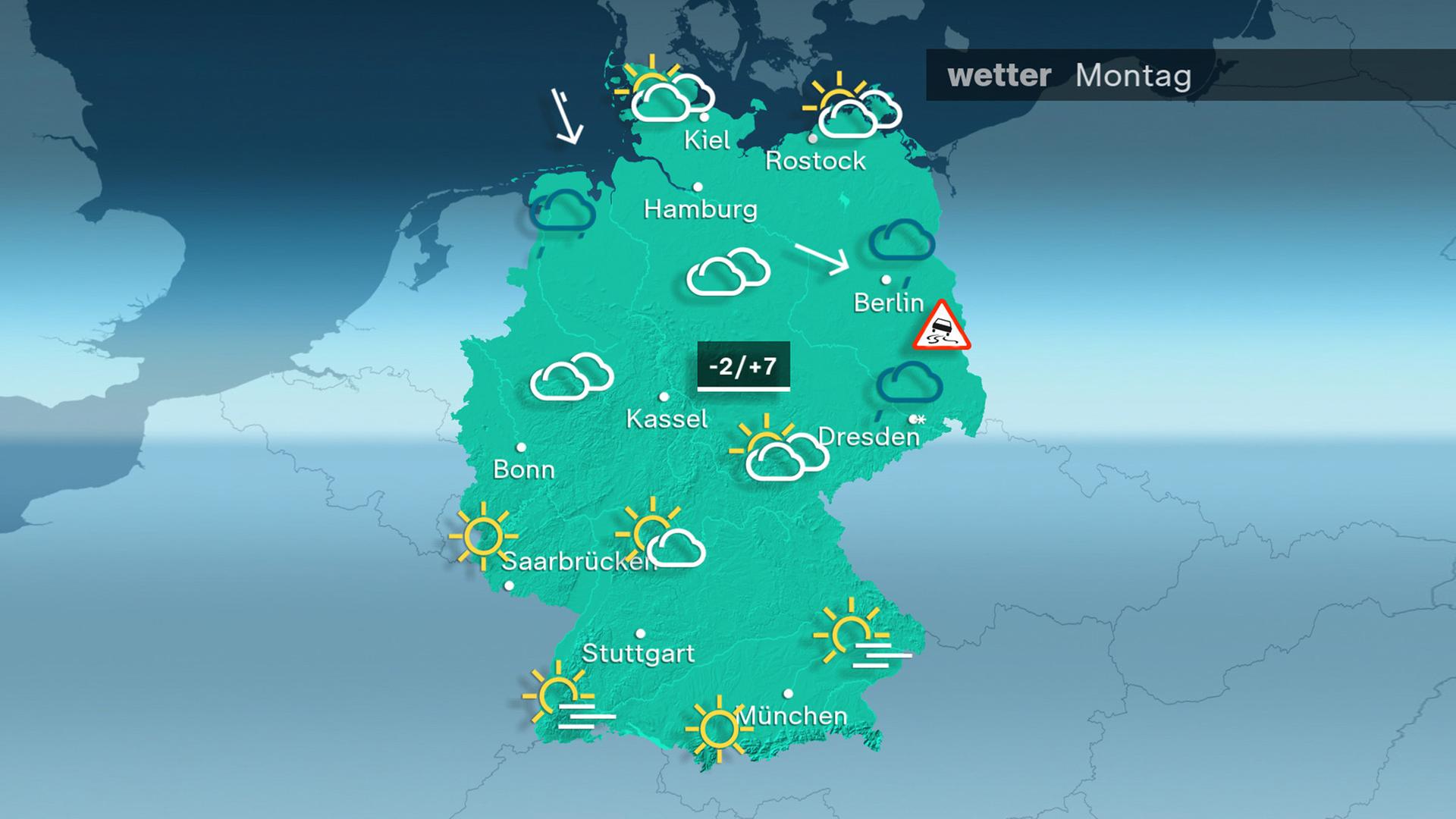 Wetterkarte 29.12.2025