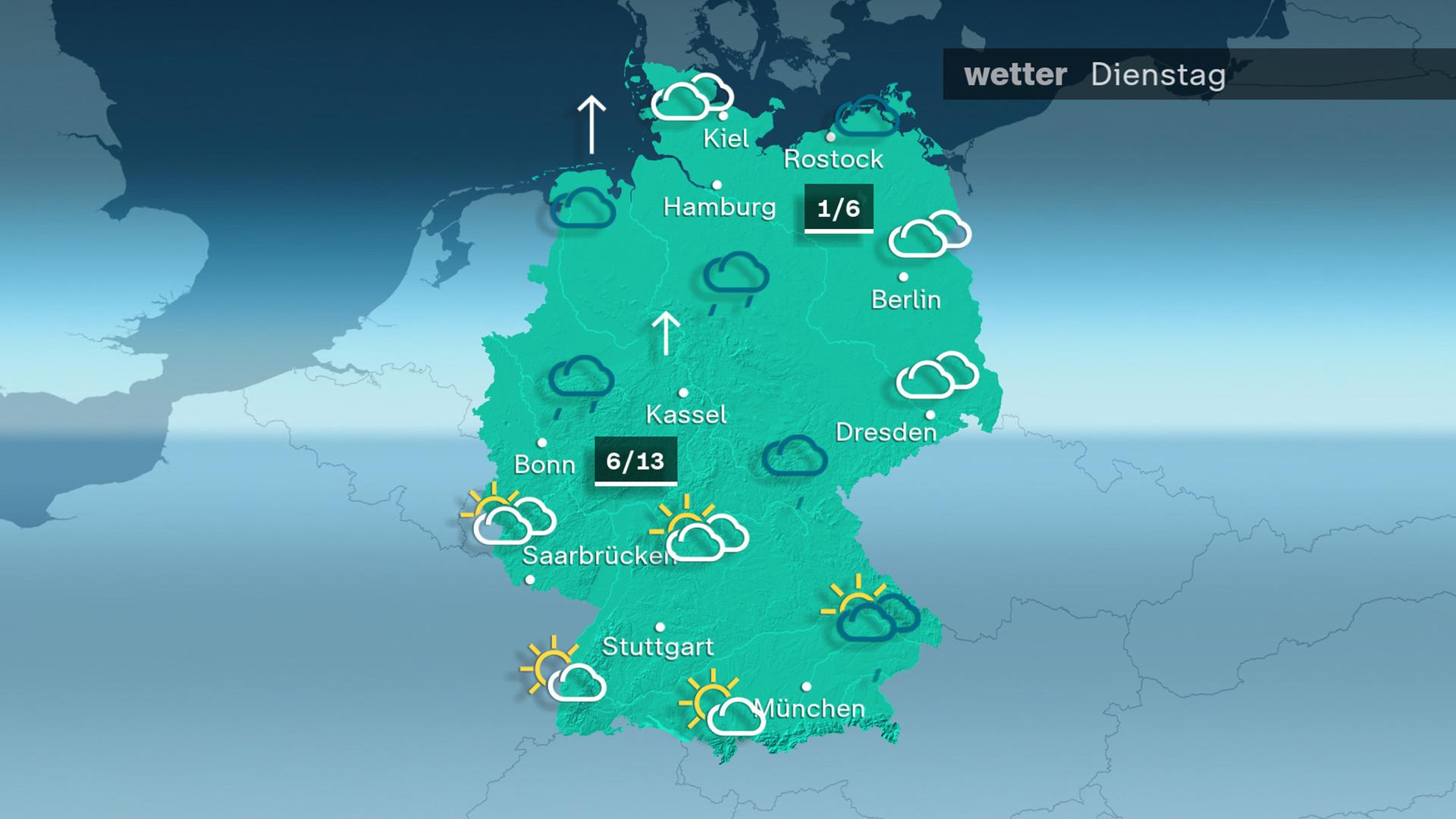 ZDFheute Wetter - Dienstag - 13.01.2026