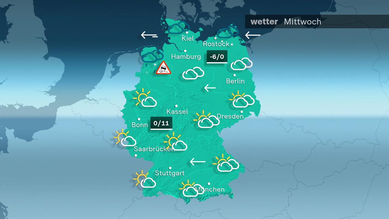 Das Wetter am Mittwoch 04.02.2026