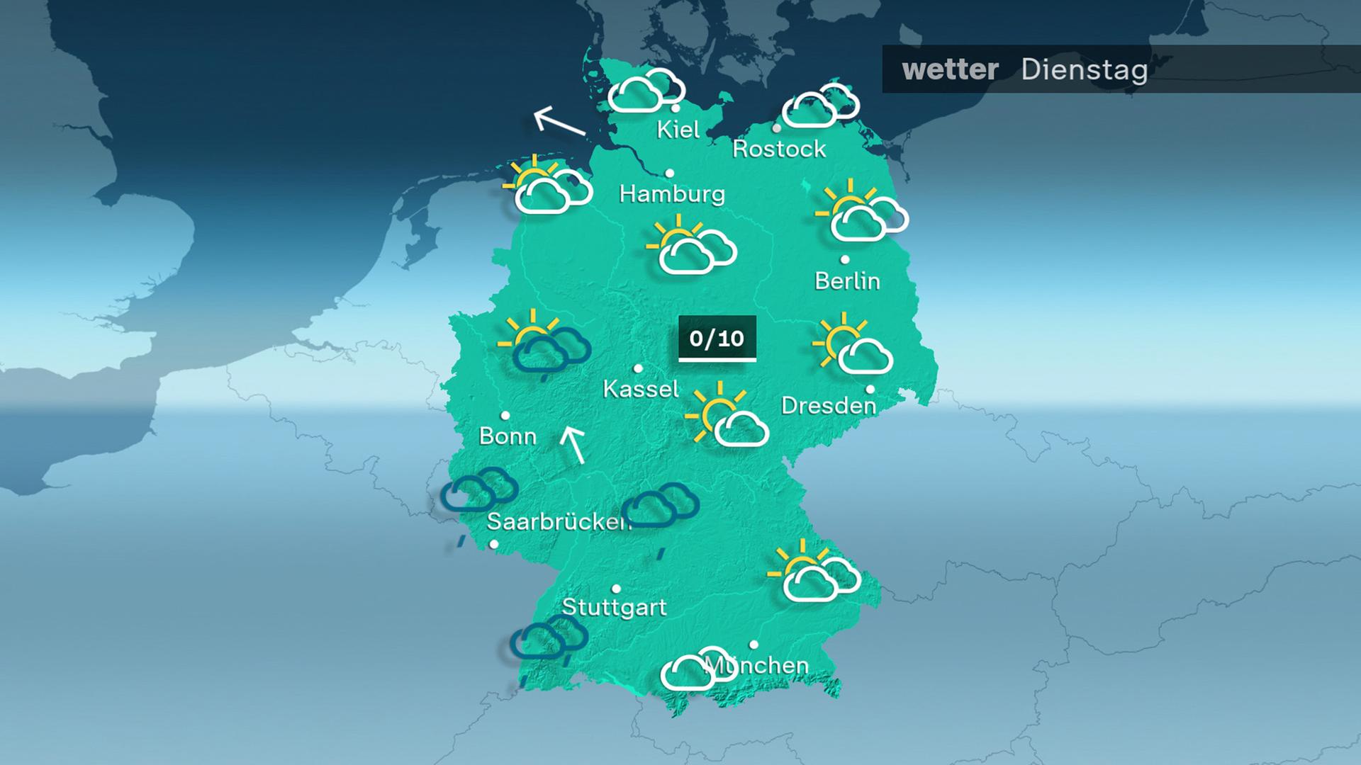 ZDFheute Wetter - Dienstag - 10.02.2026 