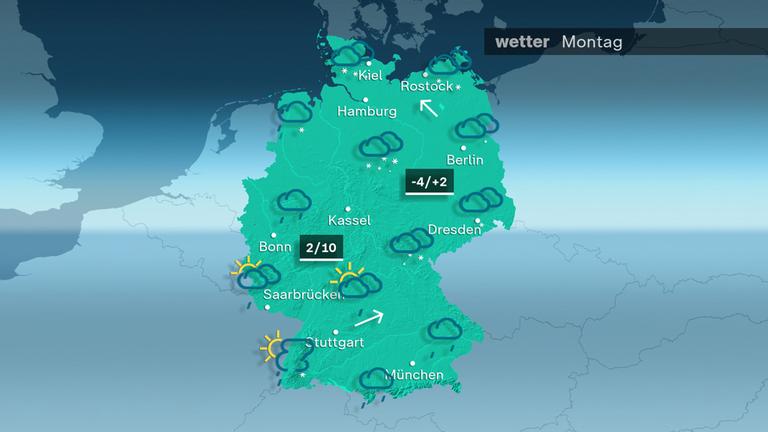 ZDFheute Wetter-  Montag 16.02.2026