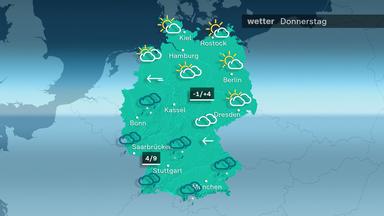 Das Wetter am Donnerstag 19.02.2026