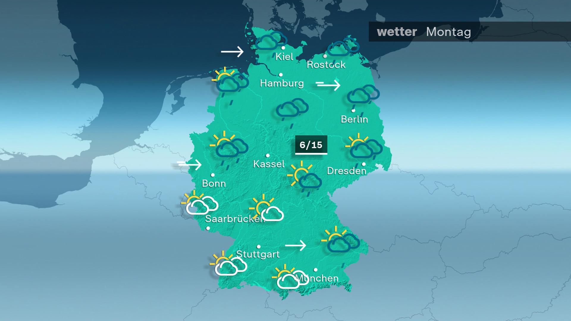 ZDFheute Wetter Montag 23.02.2026