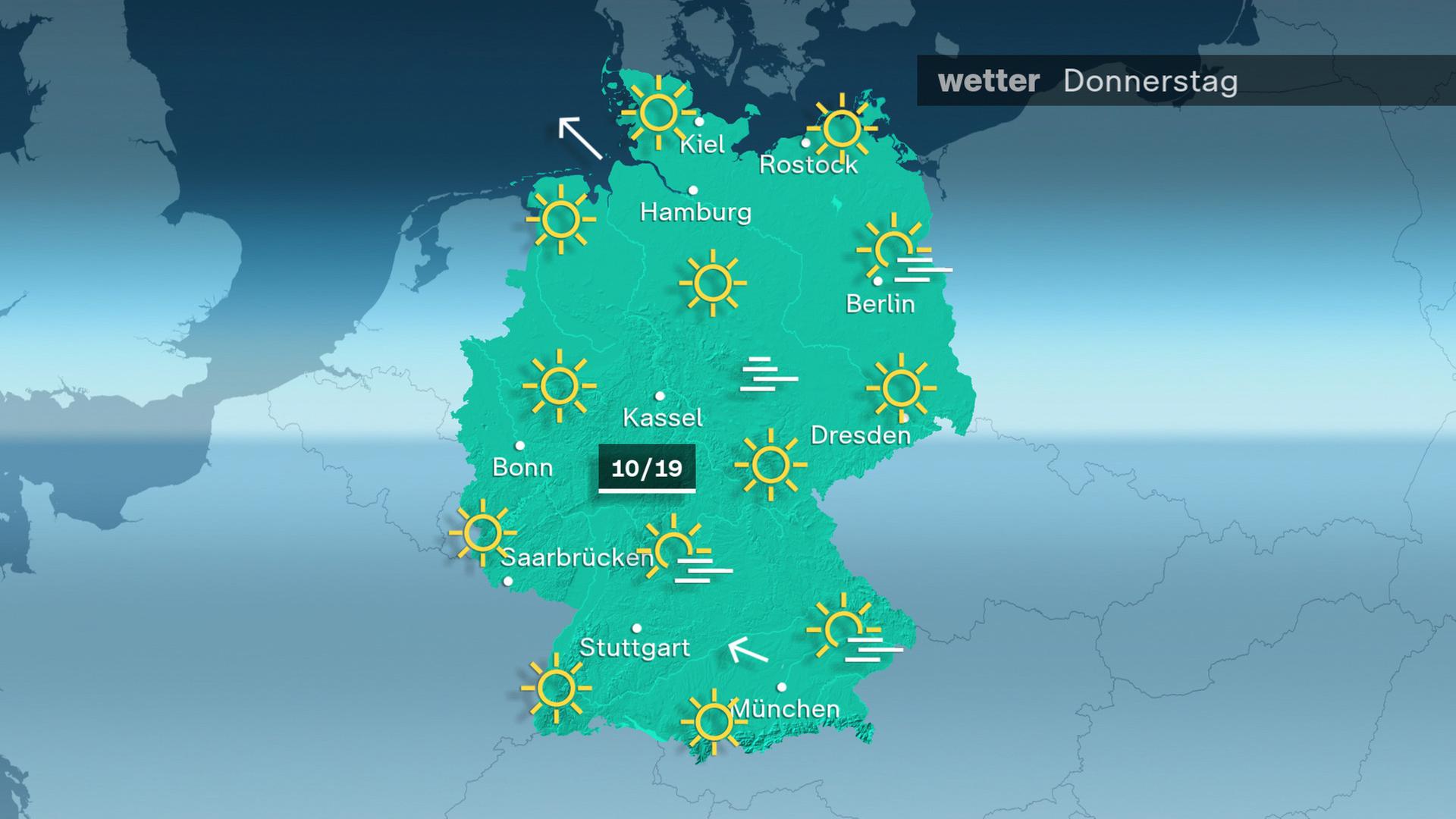 Das Wetter am Donnerstag 05.03.2026