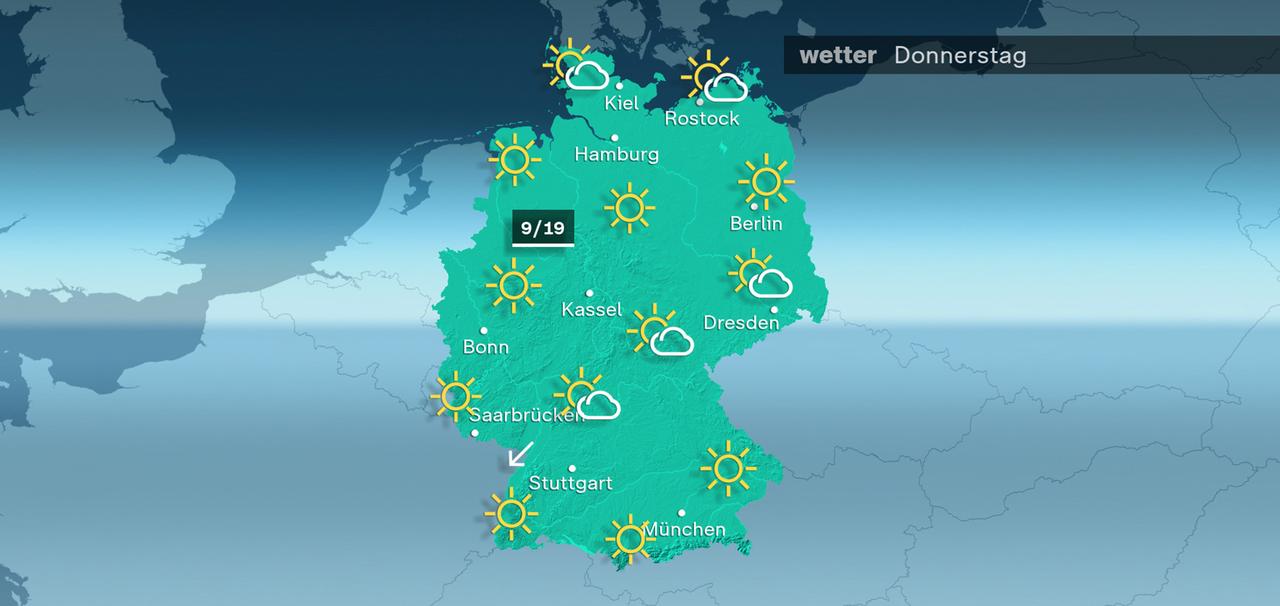 Das Wetter am Donnerstag 19.03.2026
