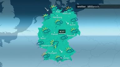 Das Wetter am Mittwoch 25.03.2026
