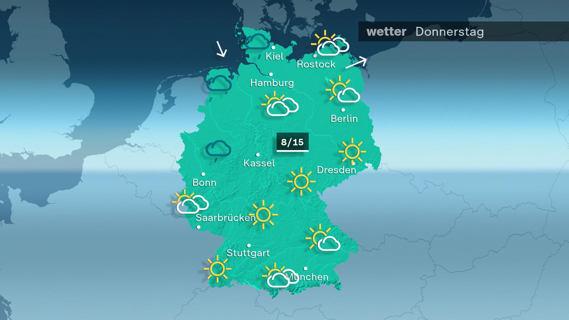 Das Wetter am Donnerstag 02.04.2026
