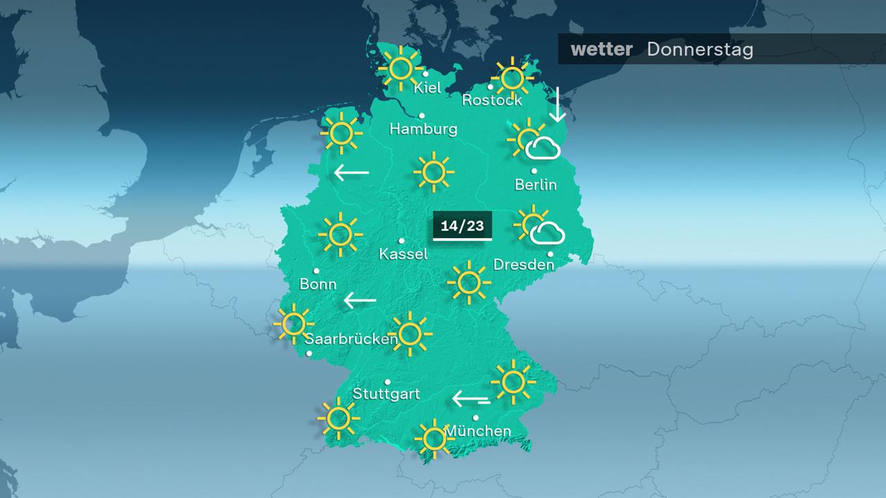Das Wetter am Donnerstag 30.04.2026