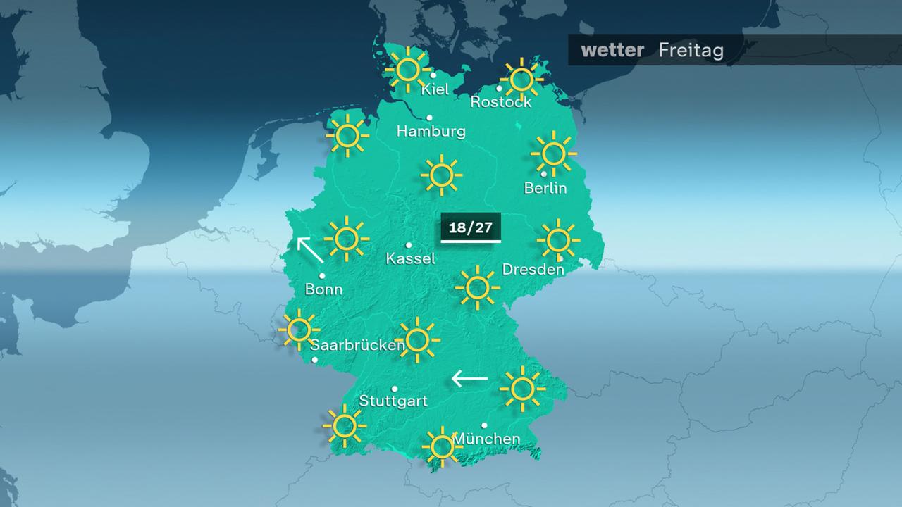 Das Wetter am Freitag 01.05.2026