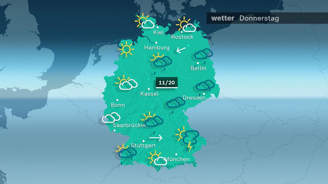 Das Wetter am Donnerstag 07.05.2026