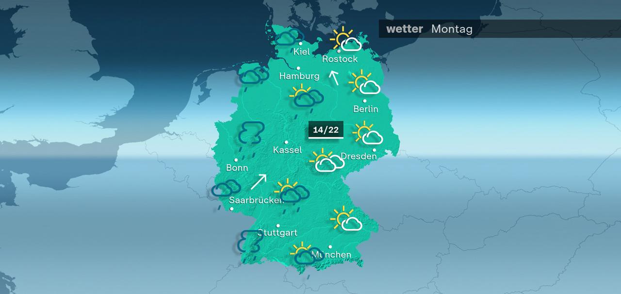 ZDFheute Wetter Montag 18.05.2026
