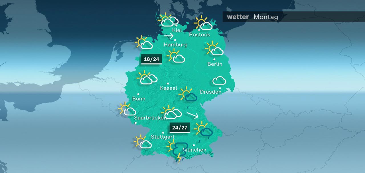 ZDFheute Wetter Montag 01.06.2026