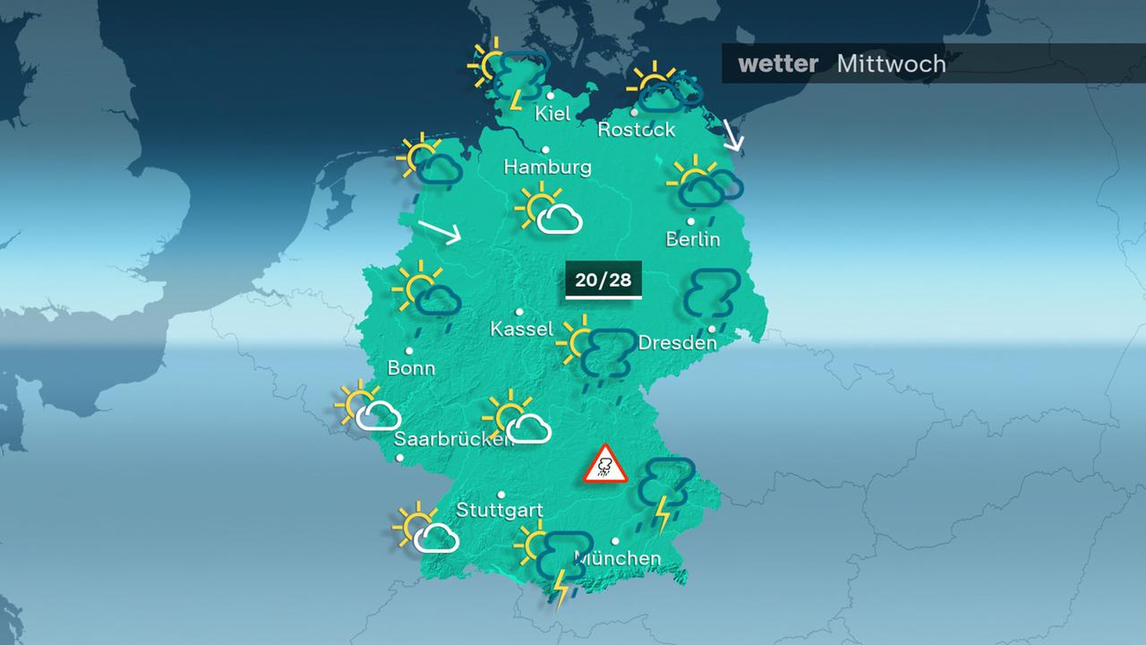 ZDFheute Wetter - Mittwoch - 01.07.2026