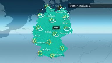 ZDFheute Wetter am Dienstag, 28.07.2026