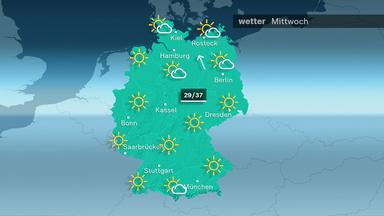 ZDFheute Wetter am Mittwoch, 29.07.2026