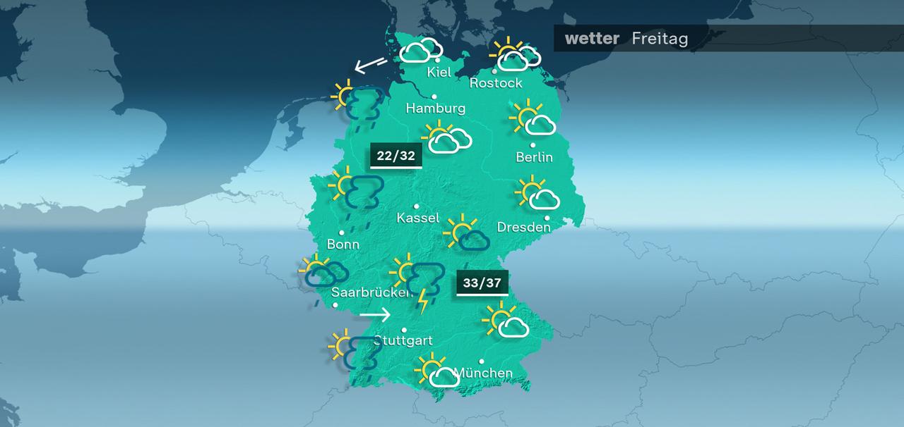 Das Wetter am Freitag - 31.07.2026