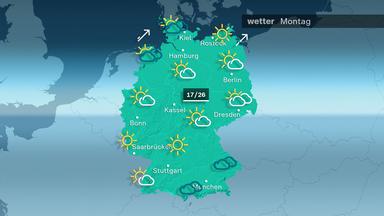 Das Wetter am Montag 26.08.2024