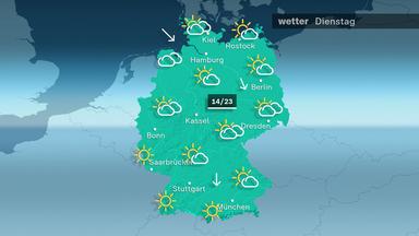 ZDFheute Wetter für Dienstag, den 22.09.2026