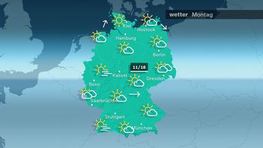 Das Wetter am Montag 12.10.2026