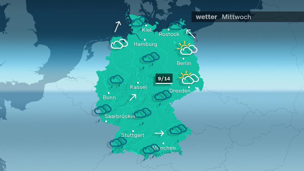 ZDFheute Wetter -  Mittwoch 21.10.2026