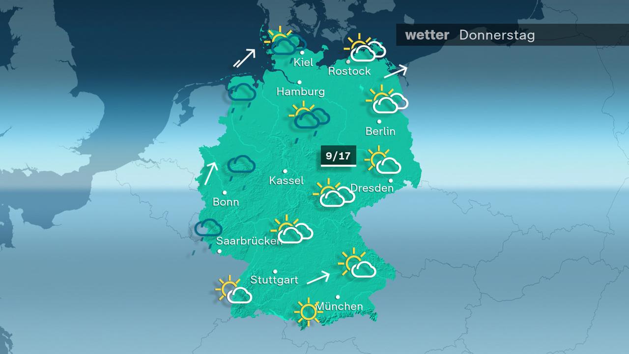 Das Wetter am Donnerstag 22.10.2026