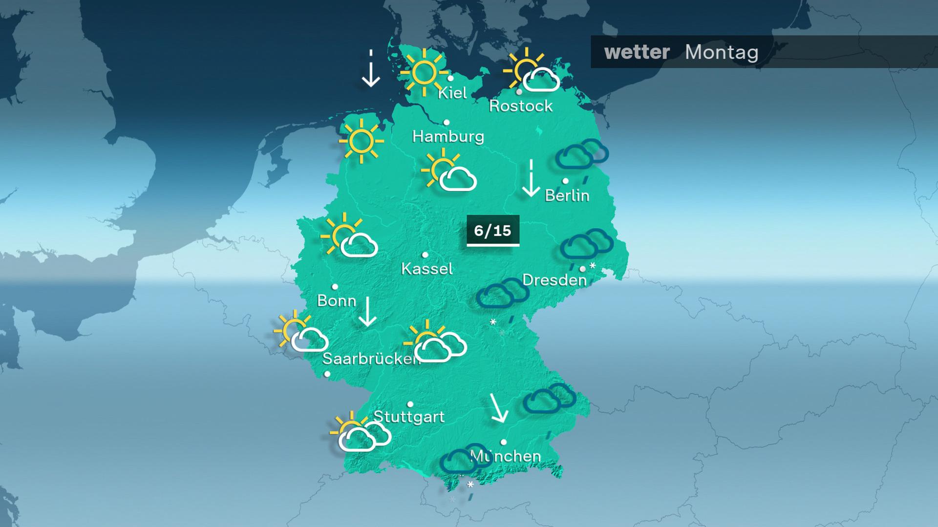 Wetter am Montag 31.03.2025