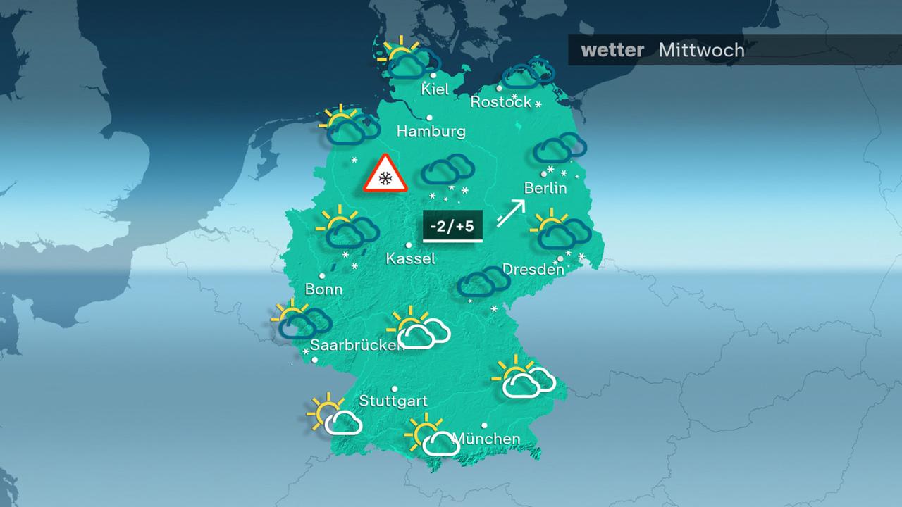 Das Wetter am Mittwoch 29.11.2023