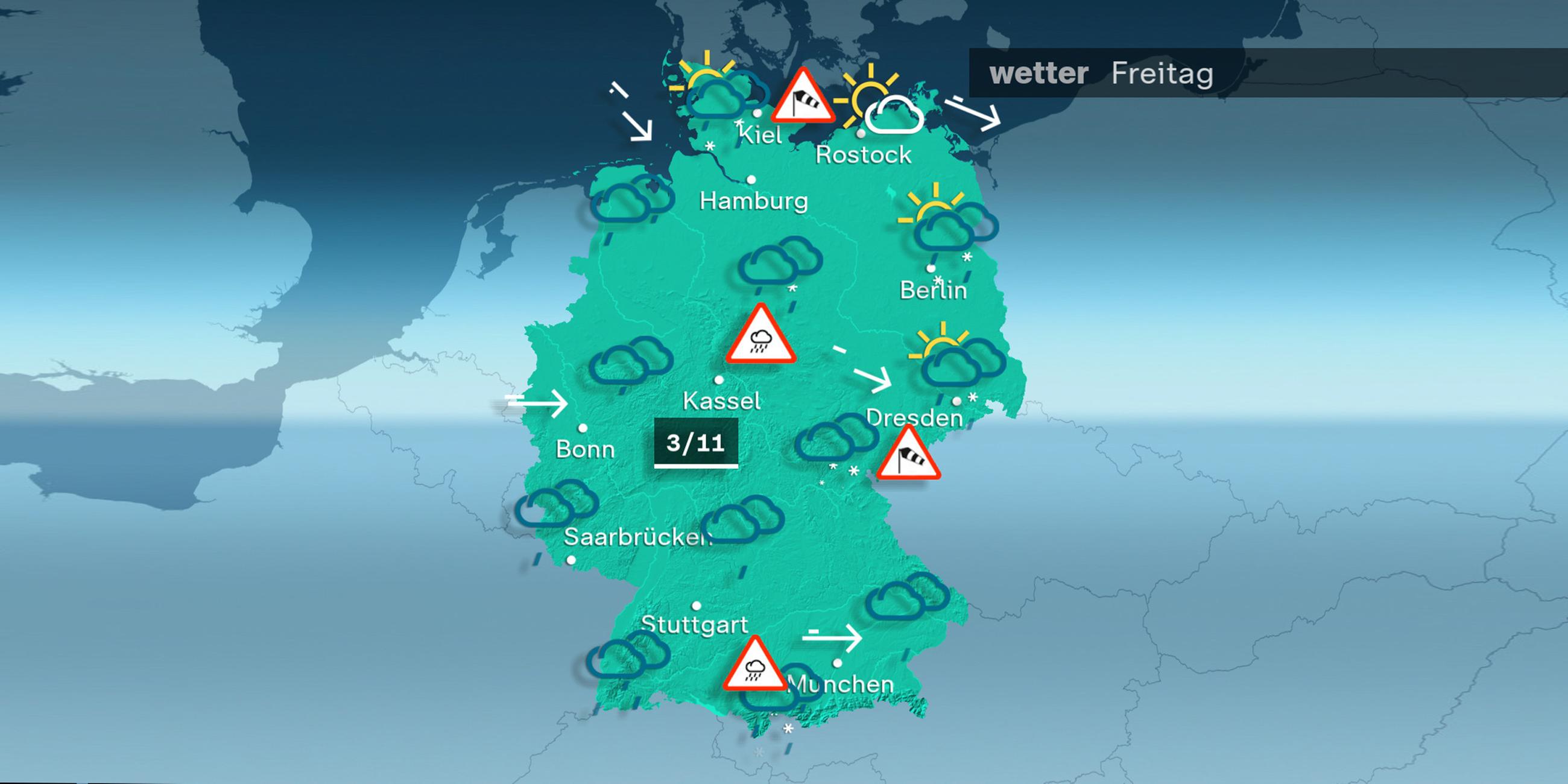 Wetterkarte: Vorhersage für den 22.12.2023