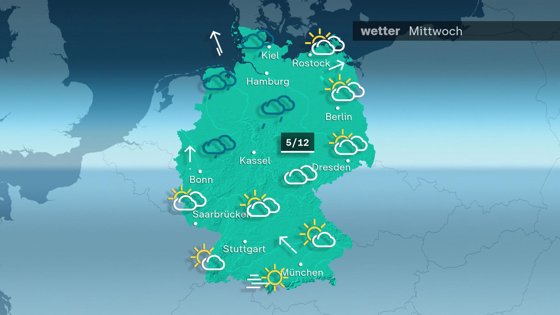 Das Wetter am Mittwoch 27.12.2023