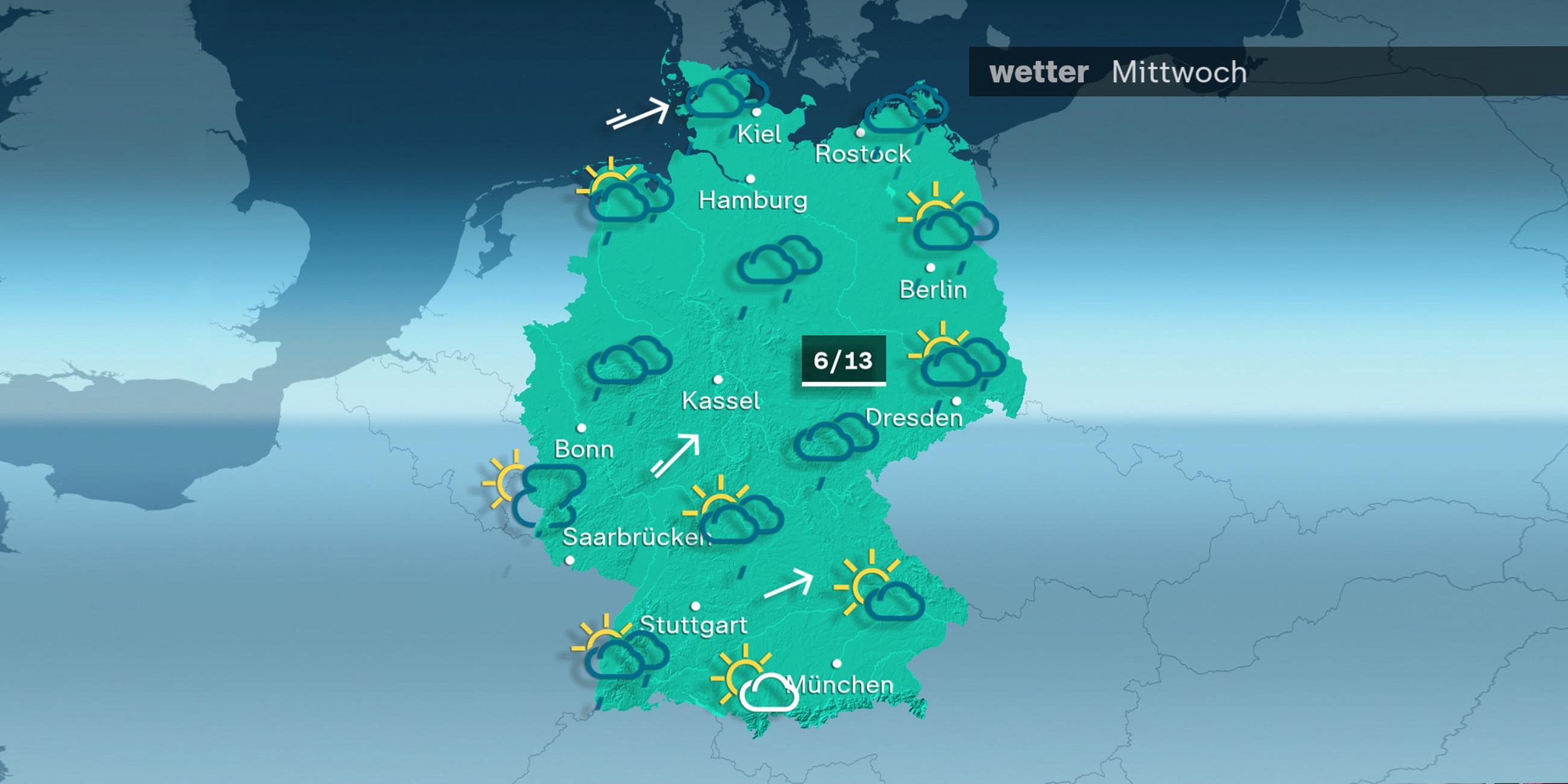 Wetterkarte: Vorhersage für den 03.01.2024