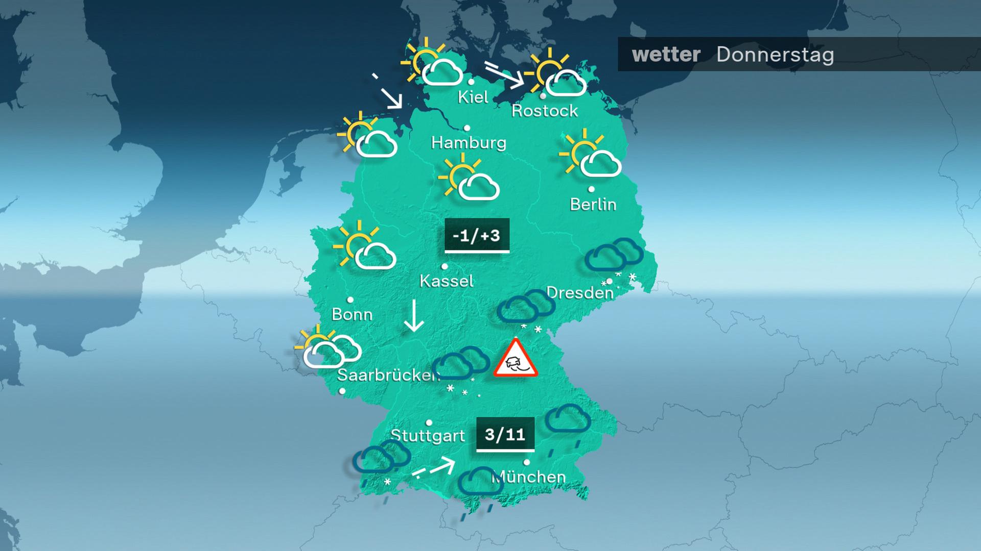 Das Wetter am Donnerstag 18.01.2024