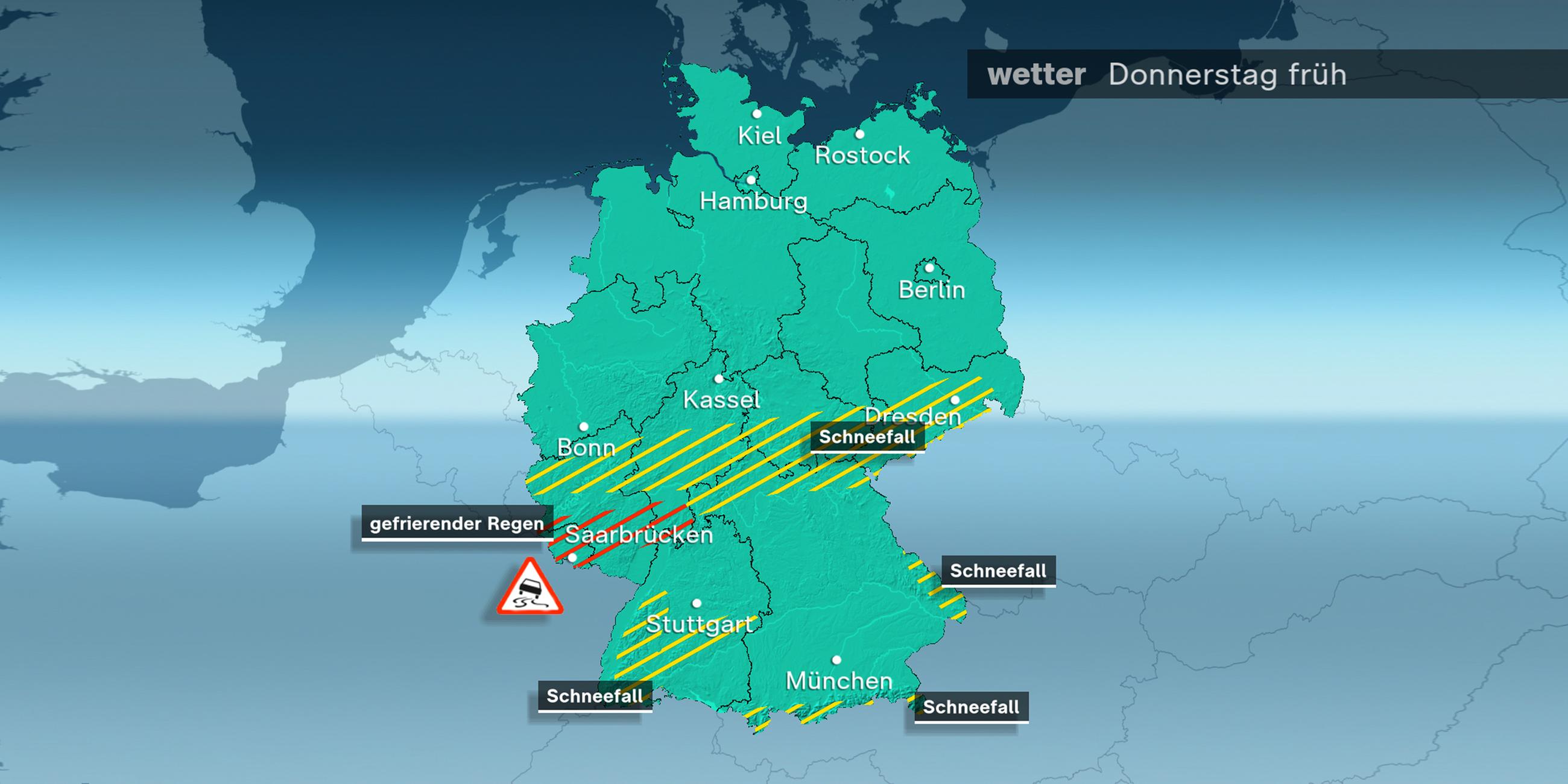 Wetterkarte: Vorhersage für den 18.01.2024