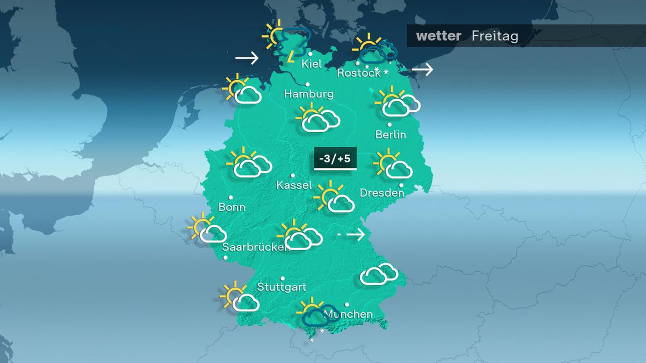 Wetterkarte: Vorhersage für den 19.01.2024