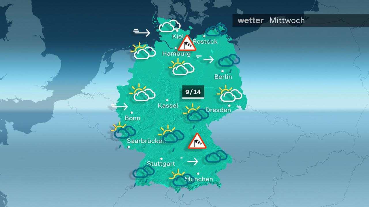 Das Wetter am Mittwoch 24.01.2024 
