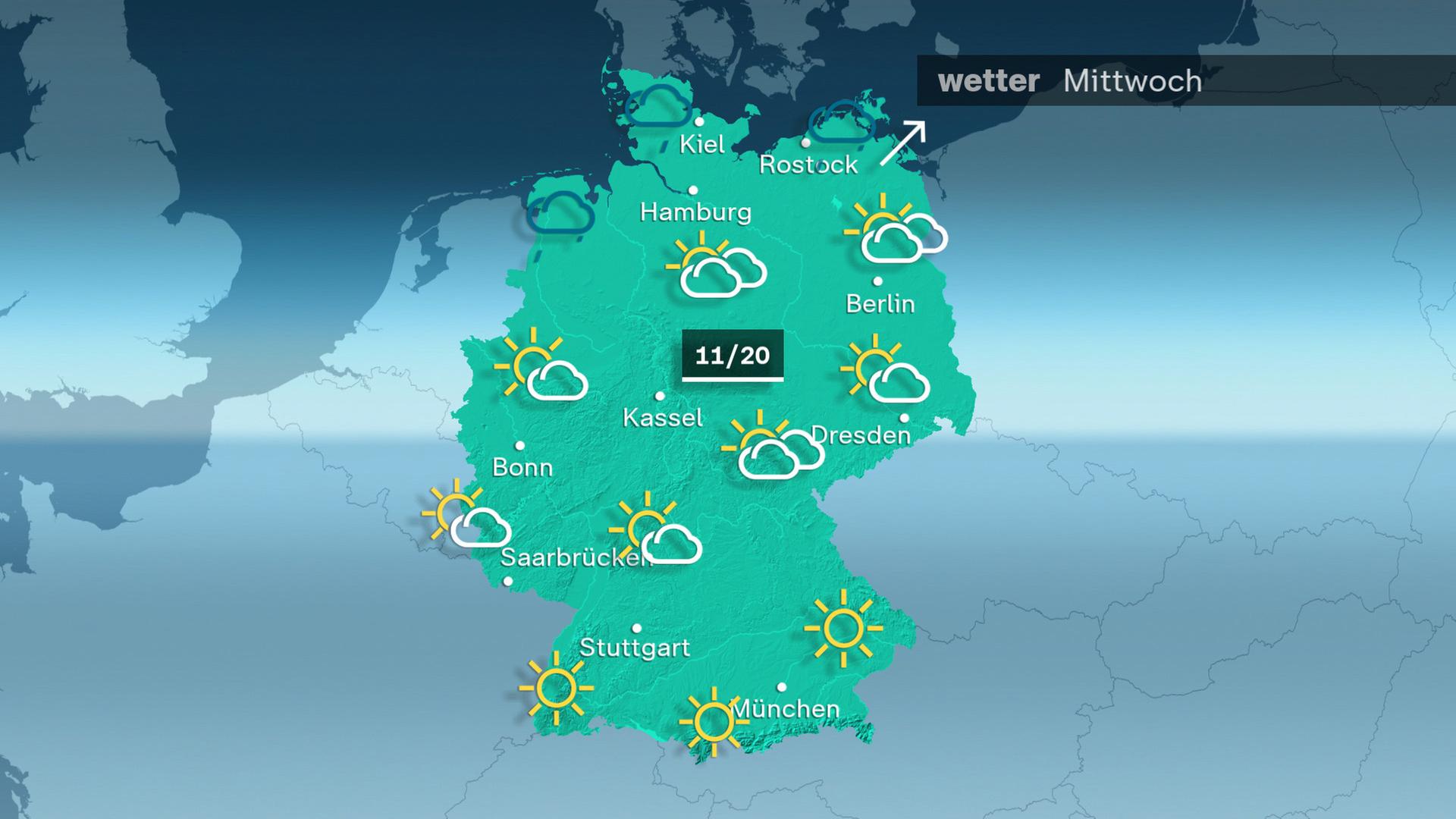 Das Wetter am Donnerstag 20.03.2024