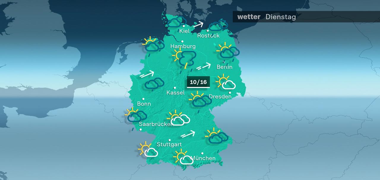 Wetterkarte: Vorhersage für den 01.04..2024