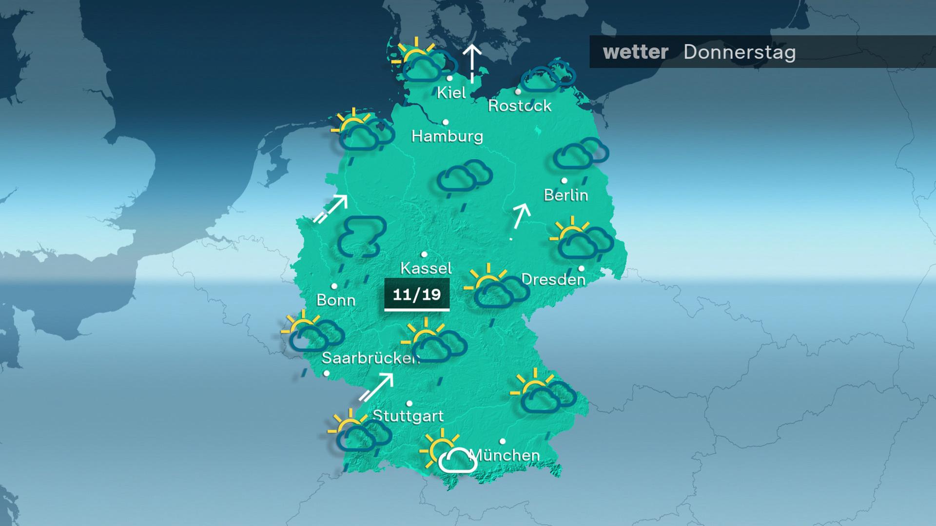 Das Wetter am Donnerstag 04.04.2024