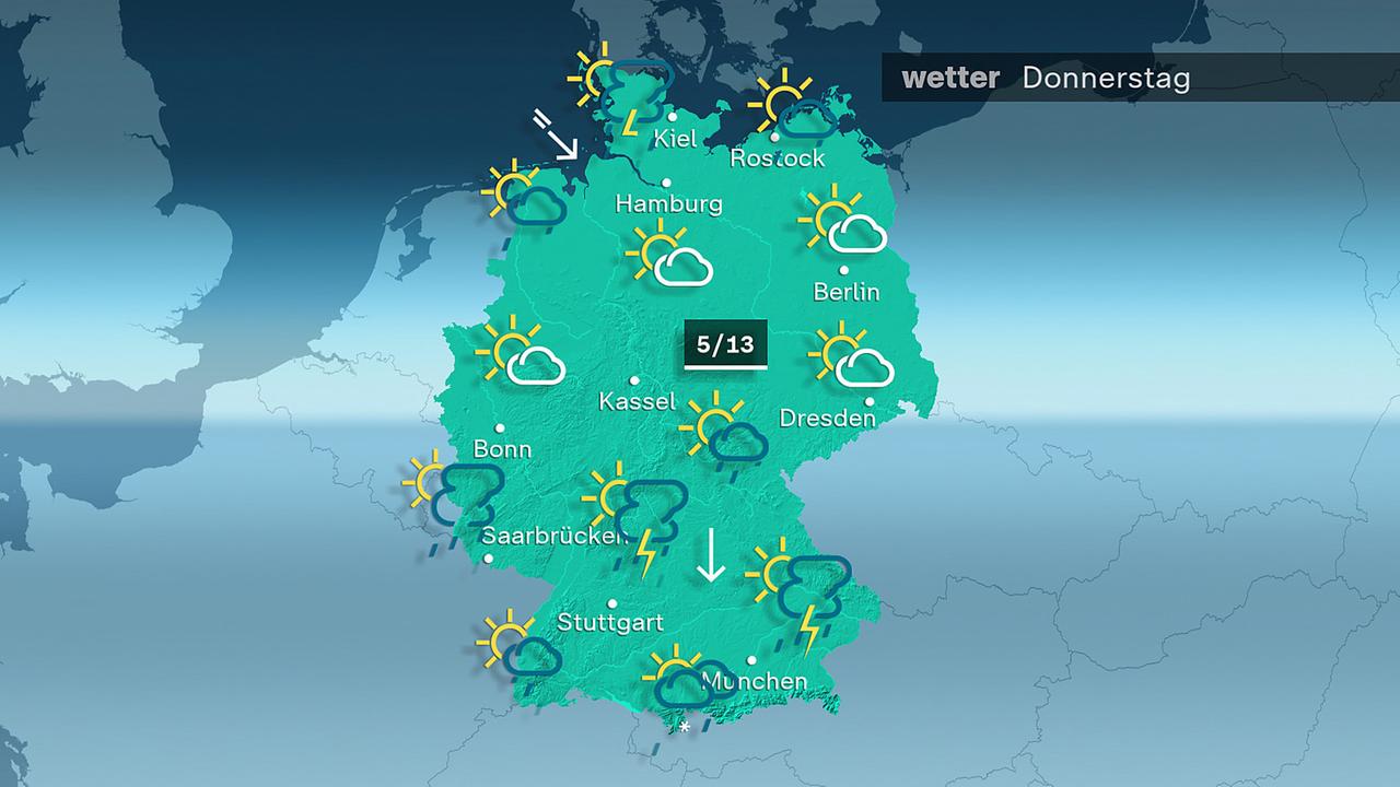 Das Wetter am Donnerstag 18.04.2024